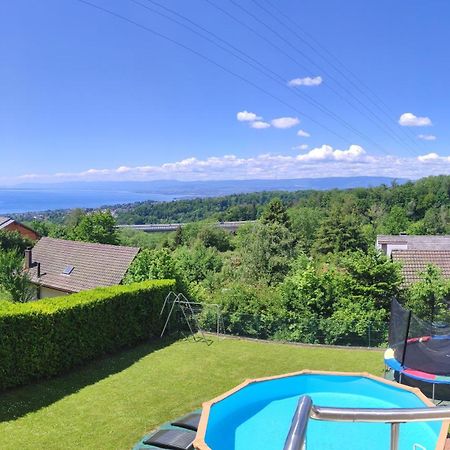 Beau Studio Avec Terrasse Et Vue Exclusivement Pour Non Fumeurs Belmont-sur-Lausanne Eksteriør bilde